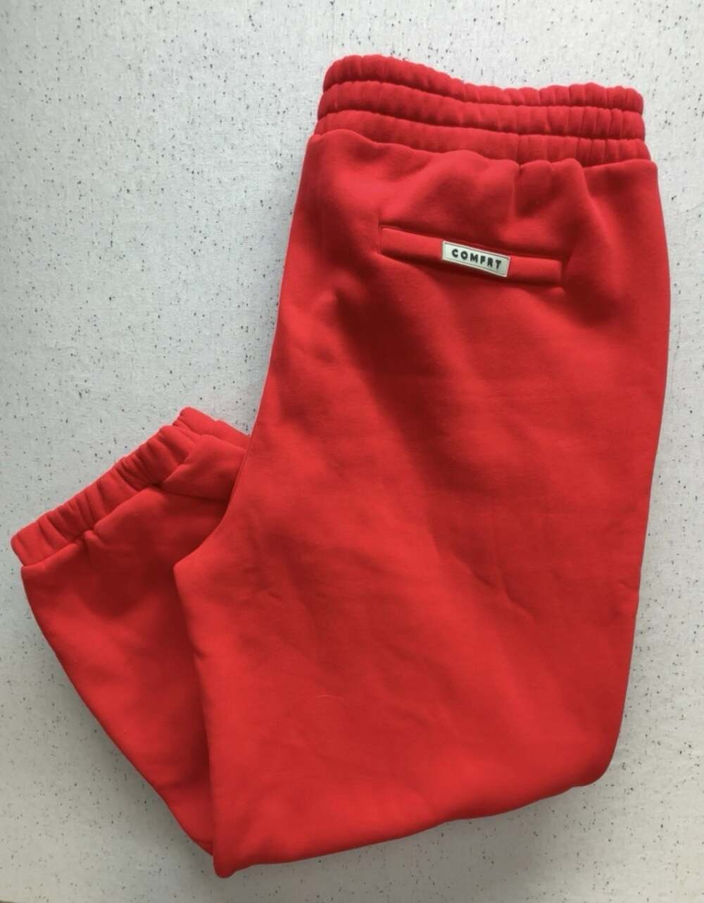 COMFRT Red Fleece Sweatpants Joggers Mens 3XL Thick Heavyweight Pockets NWOT